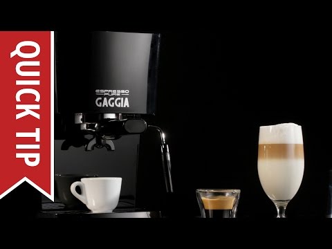 Quick Tip: Entry Level Gaggia Espresso Machines