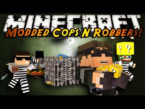 Minecraft Mini-Game : MODDED COPS N ROBBERS! LUCKY BLOCKS!