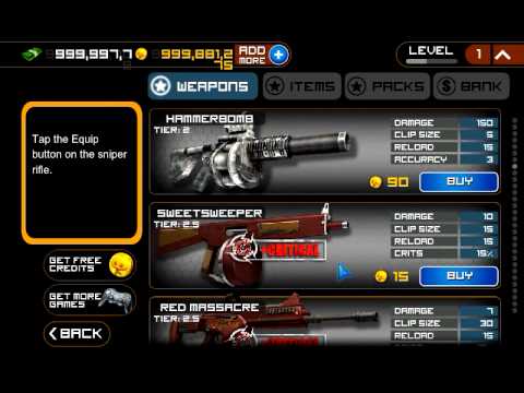 how to get more glu credits in frontline commando