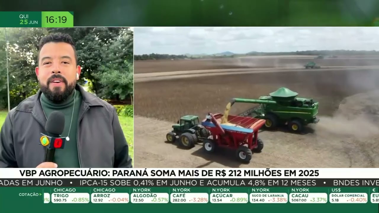 VBP Agropecuário: Paraná soma mais de R$212 milhões em 2025