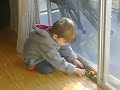 Fictional car/train crash by a toddler