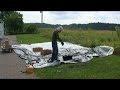 we coated a cinder block with polyurea to see how much abuse it could take from a sledgehammer. a regular block broke apart with one hit while the polyurea coated block withstood several hits from a sledgehammer and still retained its structural integrity.