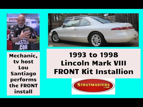 1994 Lincoln Mark VIII With A Strutmasters Air Suspension Conversion (Part 2 of 2 Install Video)