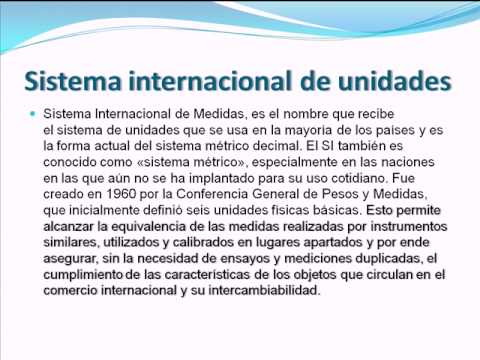 Youtube - Video: Notacion Cientifica y Sistema Internacional de Unidades