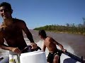 saltando del bote