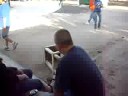 pushing the munky off the chare