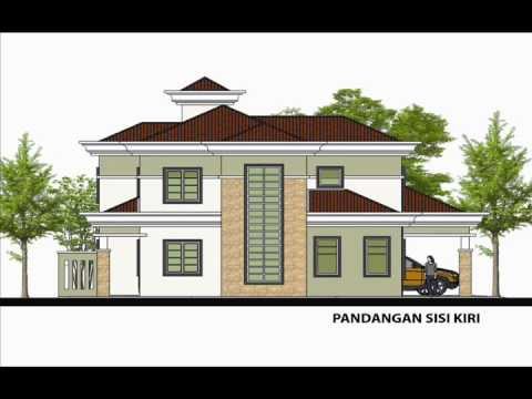 pelan rumah banglo - Sila layari http://www.rekabentukrumah.com untuk tempahan pelan. Rekabentuk Pelan Rumah D2-03 (Banglo 2 tingkat 6 bilik/ 3 bilik air berkeluasan 200.3 meter ...