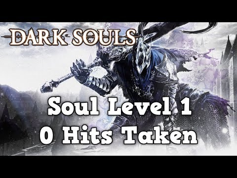 Dark Souls Remastered SL1 All Bosses 0 Hit Run (No Pyromancy)