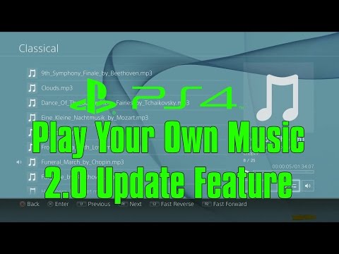 how to music on ps4