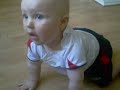 Aidan crawling..