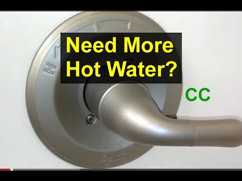 how to adjust heat on delta shower