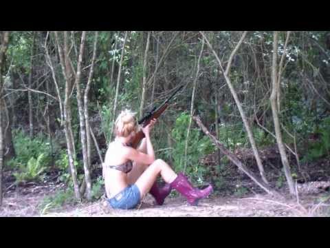 hunter - Country girl Bunny Hunter out in the wilderness, country girl style. A country girl loves to practice self reliance! A true country girl helps provide and do...