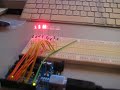 Arduino Cylon lights. Arduino Cylon lights.