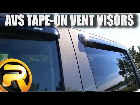 How to Install AVS Tape-On Vent Visors on a GMC Sierra