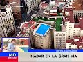 Un chapuzón veraniego en plena Gran Vía