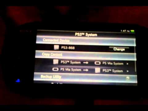 how to import a ps vita