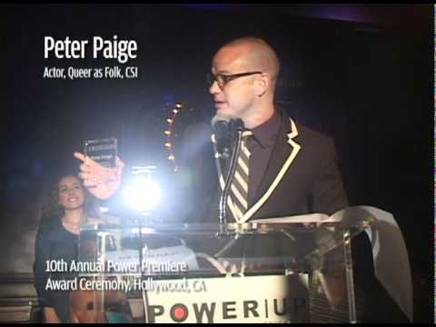 Peter Paige 2010 POWER UP Honoree