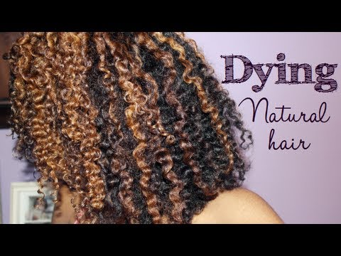 how to dye curly hair