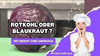 Traditioneller Apfelrotkohl (Rotkraut) als Beilage