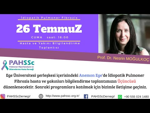 Prof. Dr. Nesrin MOĞULKOÇ ile İdiyopatik Pulmoner Fibrozis - 2019.07.26