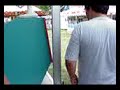 Eli throwing money away at the Fair