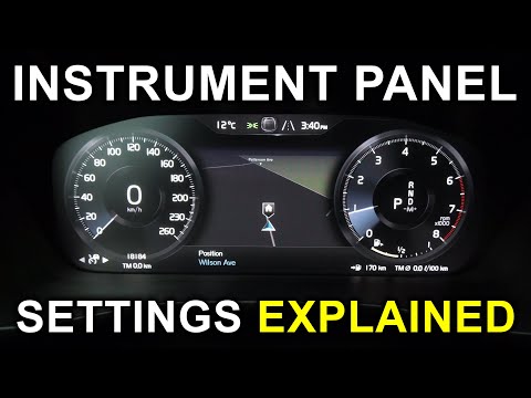 volvo xc40 2019 2022 instrument panel settings explained