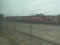 San Diego Trolley - NB from San Ysidro passing freight yard