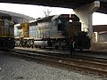 Union Pacific & CSX Sitting Side By Side on the Carteret Secondary, Carteret NJ