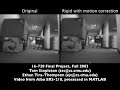Software camera stabilization on a legged robot 1