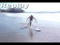 Skimboard fall