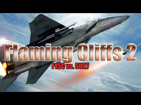 Lock On: Flaming Cliffs 2 - Guns Only Dogfight (F15C vs. 2 SU27's)