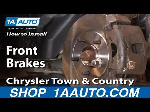 How to Install Replace Front Brakes Chrysler Town and Country 01-08 1AAuto.com