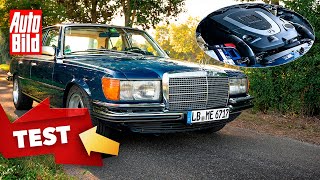 Mercedes 450 SE (W 116) Mechatronik | Retro-Benz mit modernem 5,5 Liter-V8 | Fahrt mit Jan Götze by Auto Bild