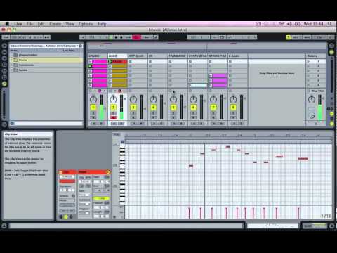 Ableton Beginner Tutorial - Music Production - Lesson 2 Session View