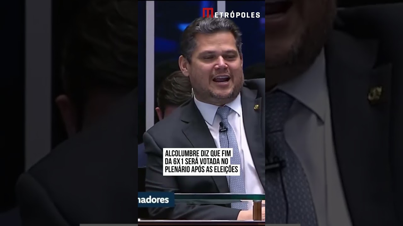 Alcolumbre diz que fim da 6x1 será votada no plenário após as eleições