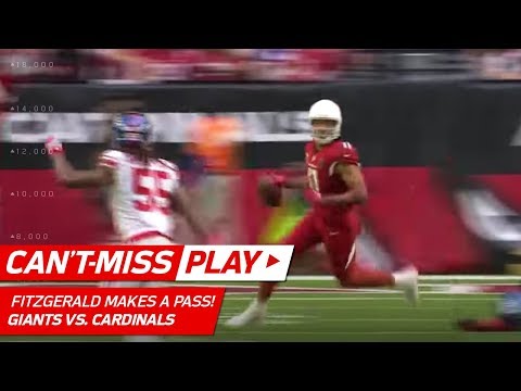 Video: Larry Fitzgerald Tosses Tricky Pass for a 1st Down vs. NY! | Can't-Miss Play | NFL Wk 16 Highlights