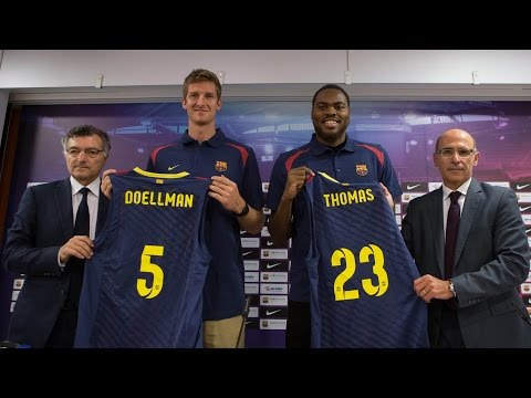 Justin Doellman and DeShaun Thomas unveiled Justin Doellman and DeShaun Thomas unveiled