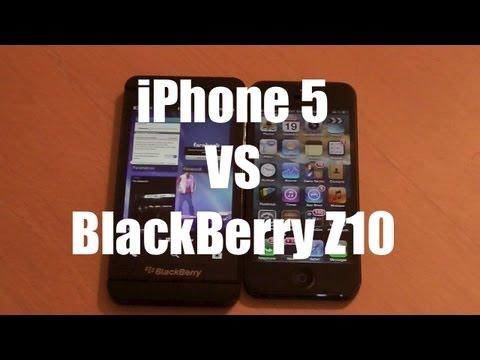 Comparatif Français - iPhone 5 VS BlackBerry Z10
