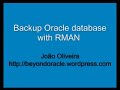 Backup Oracle Database with RMAN