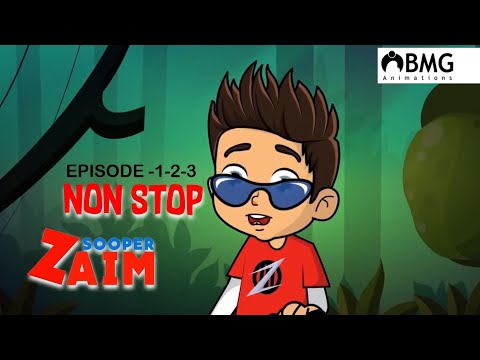 Sooper Zaim | Non Stop Episode 1-2-3 | BMG | Happy Kid | Malayalam Cartoon | Cartoon for Kids