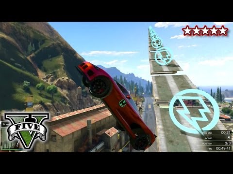 GTA 5 Fun Races LiveStream - (50 Story Ramp GTA V)