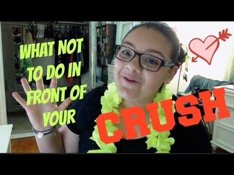 how to react in front of your crush