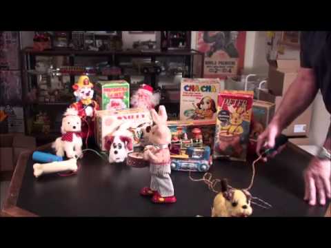 antique Toys 1950's - A brief overview of Battery Operated Toys and their Values, from the 1950s to the 1970s.
