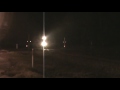 Norfolk Southern eastbound freight meets westbound autorack train w/ UP SD70ACe in Mableton,GA