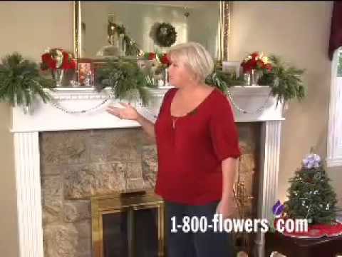 how to fasten garland to mantle