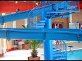 Grand toboggan, piscine d\