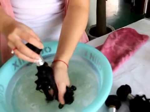 how to dye kinky curly weave