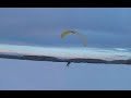 PPG Ski Launch at Crystal Lake Alaska PPG Ski Launch at Crystal Lake Alaska