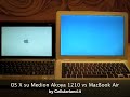 OS X su Medion Akoya E1210 vs MacBook Air