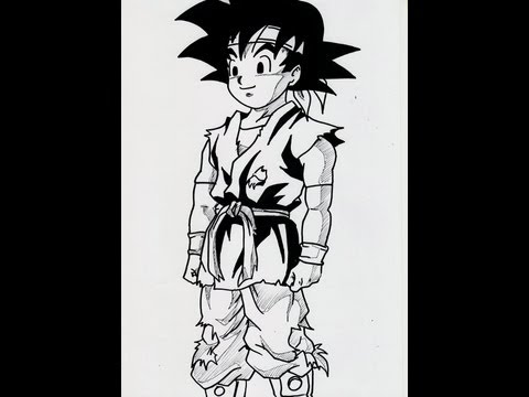 how to draw jr goku